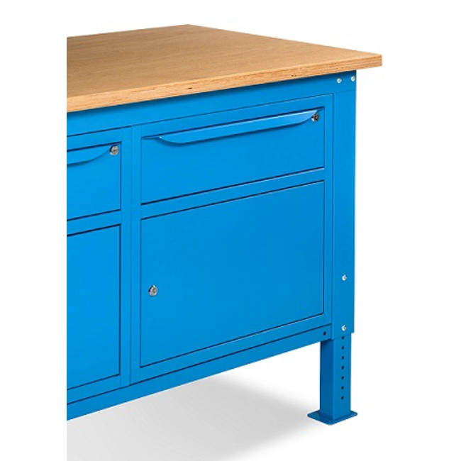 Vendita online Banco Work Up 1512 piano Multiplex mm.1500x750x732/1107H - Blu RAL5012